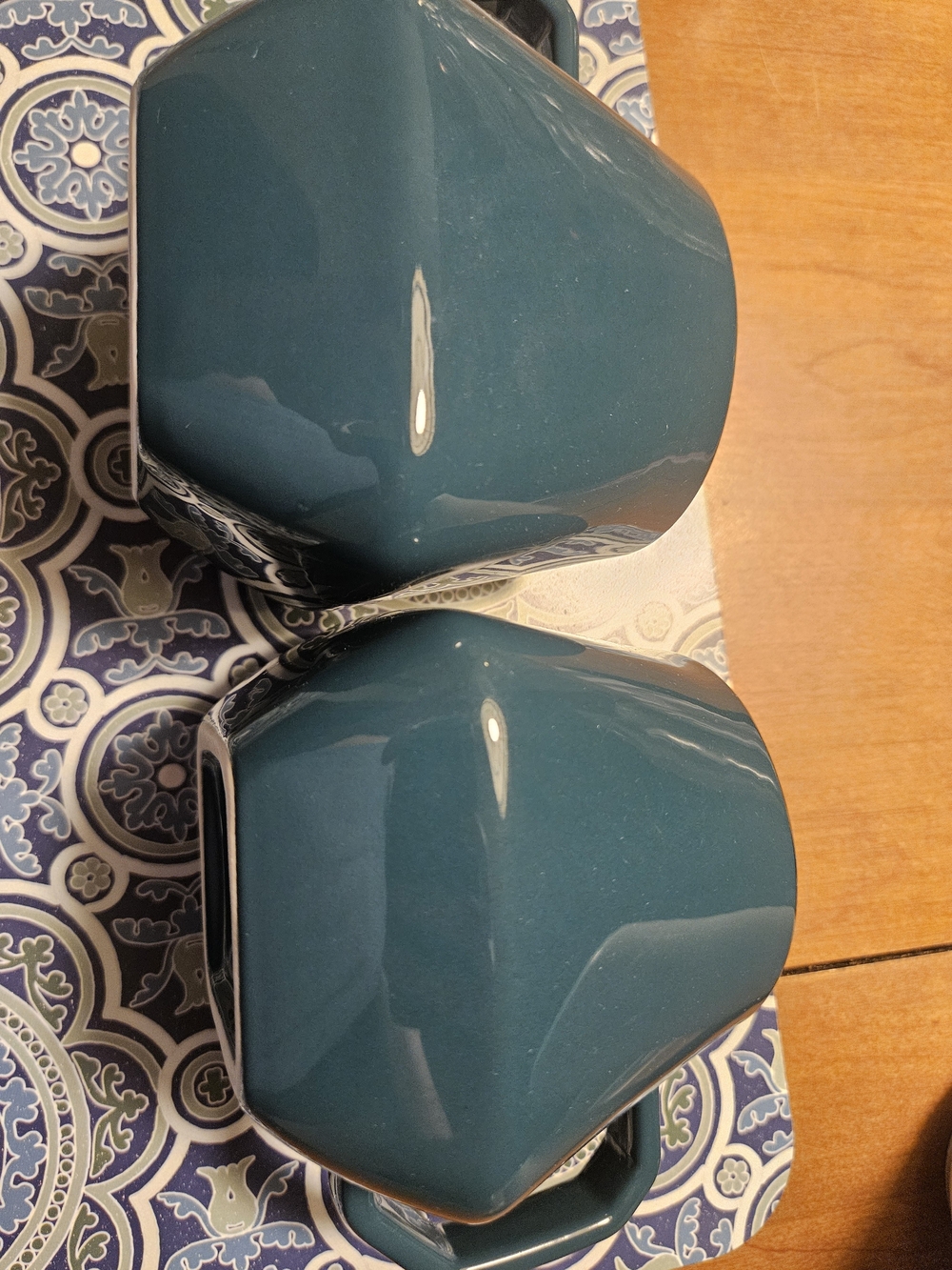 Threshold Teal Ceramic Accent Mugs - Set of 2